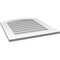Ekena Millwork Arch Top Surface Mount PVC Gable Vent: Functional, w/ 3-1/2"W x 1"P Standard Frame, 24"W x 28"H GVPAR24X2801SF - alternate 3